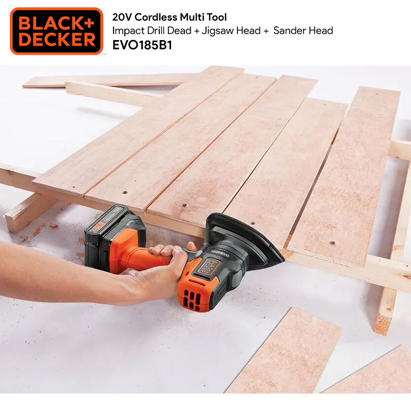 KM Lighting Product Black Decker 20V Cordless 3 in 1 Multi